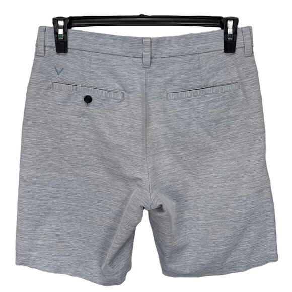 CALLAWAY Men's FLAT FRONT GOLF SHORTS Solid Gray Size 32 - Picture 2 of 4
